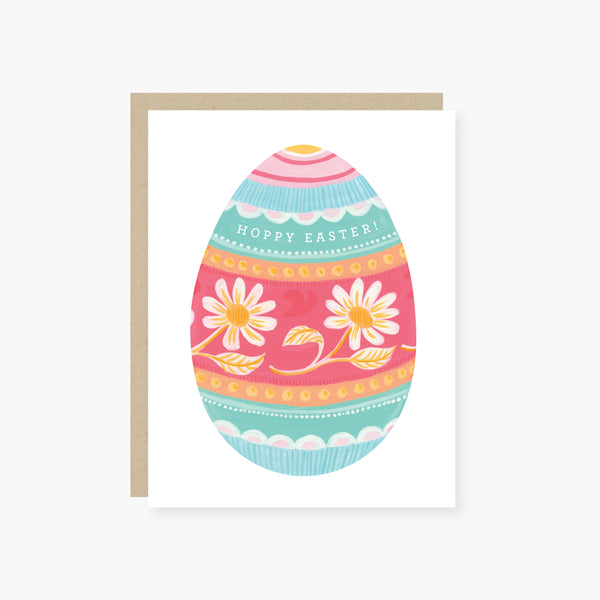 Hoppy Easter Egg Easter Card