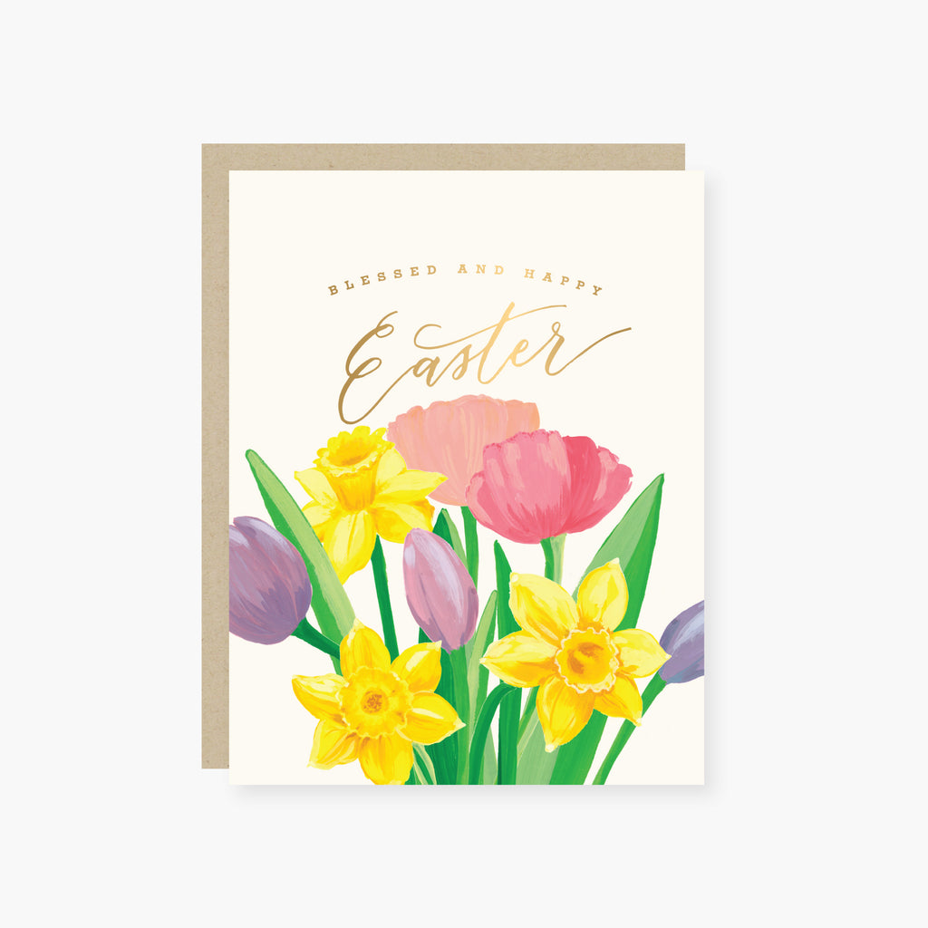 Spring Flowers Easter Card