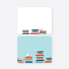 stacked books flat notecard set
