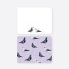 chatting pigeons flat notecard set