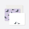 chatting pigeons flat notecard set