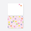 conversation hearts flat notecard set