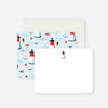 seaside sights flat notecard set
