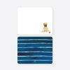 Happy Golden Lab flat note card set