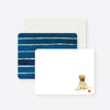 Happy Golden Lab flat note card set