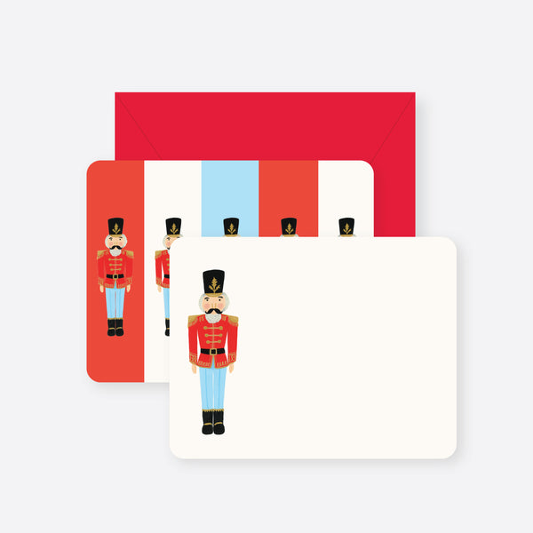 Nutcracker Christmas Flat Note Card Set