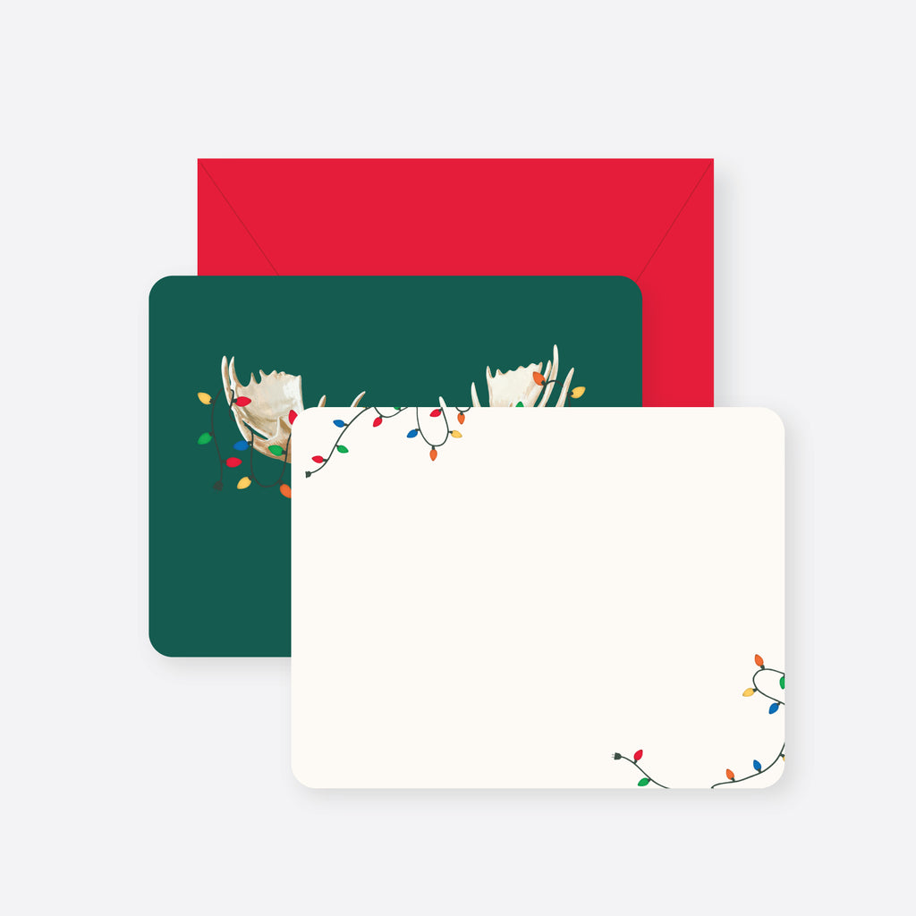 2021 Co. x Holiday Junkie Christmoose Flate Note Card Set