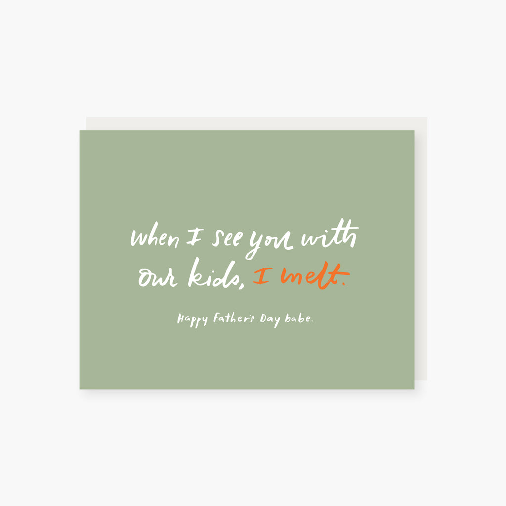 I melt father's day card