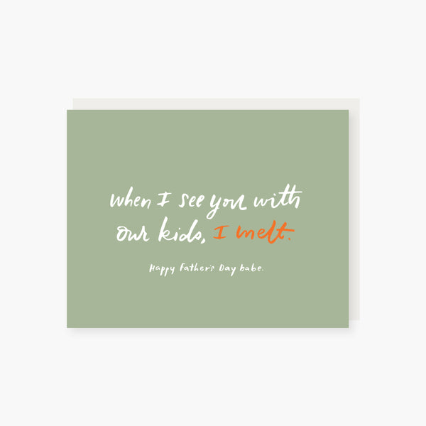 I melt father's day card