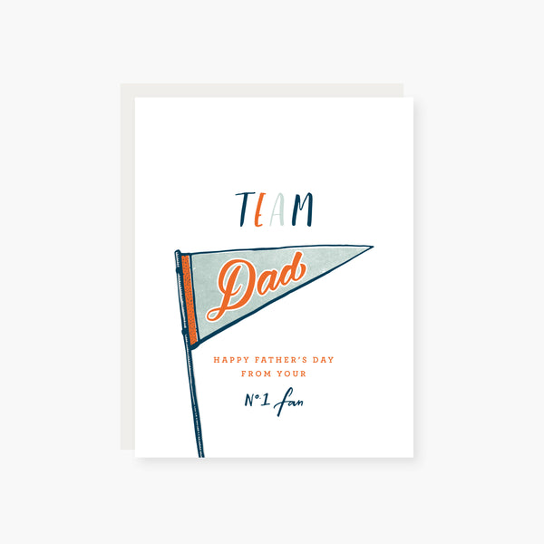 team dad father's day card