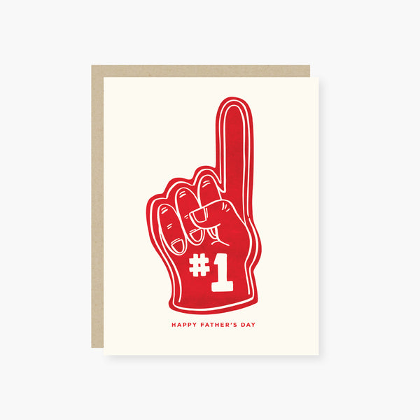 Foam Finger #1 Father's Day Card