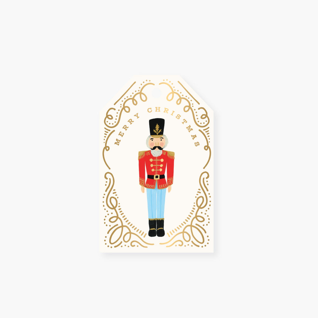 Nutcracker Christmas Holiday Gift Tag set