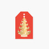Vintage Christmas Tree Holiday Gift Tag set