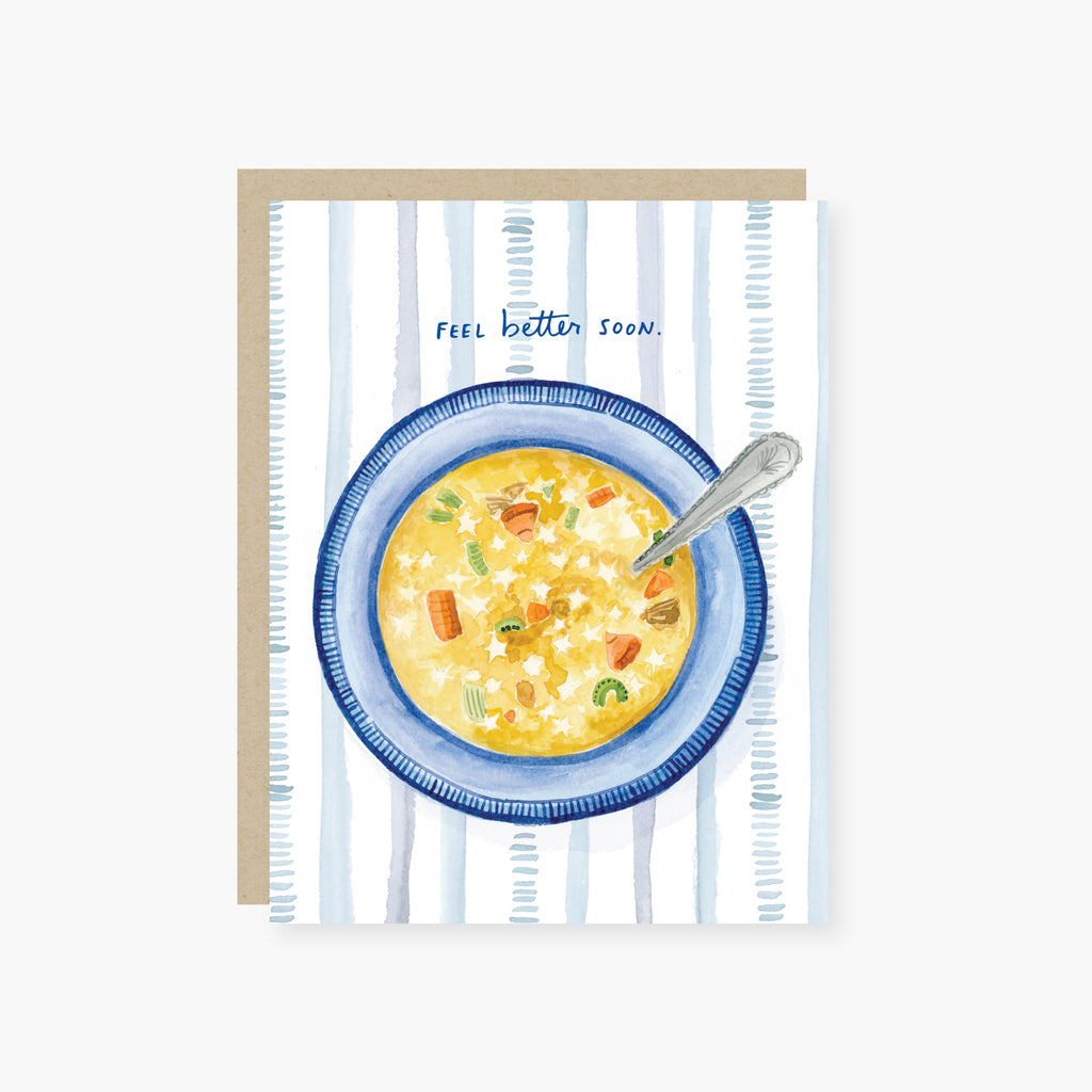 Bowl of Soup Get Well Card
