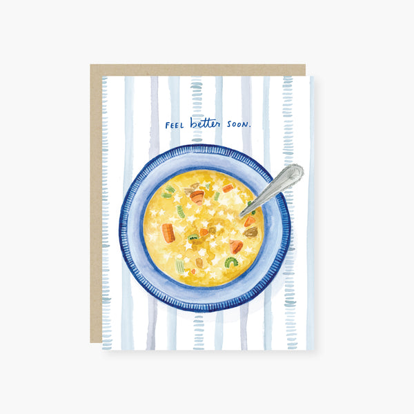 Bowl of Soup Get Well Card
