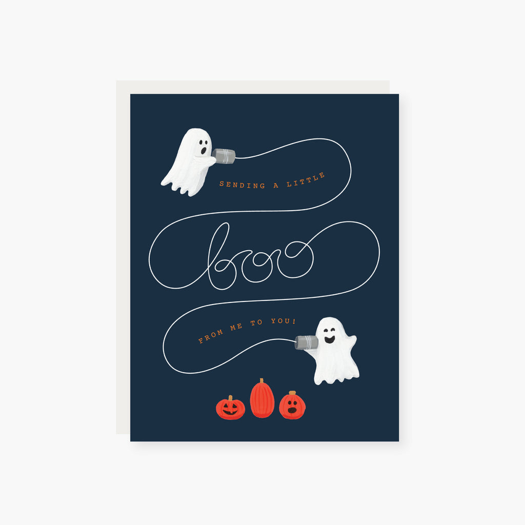 sending a little boo Halloween card