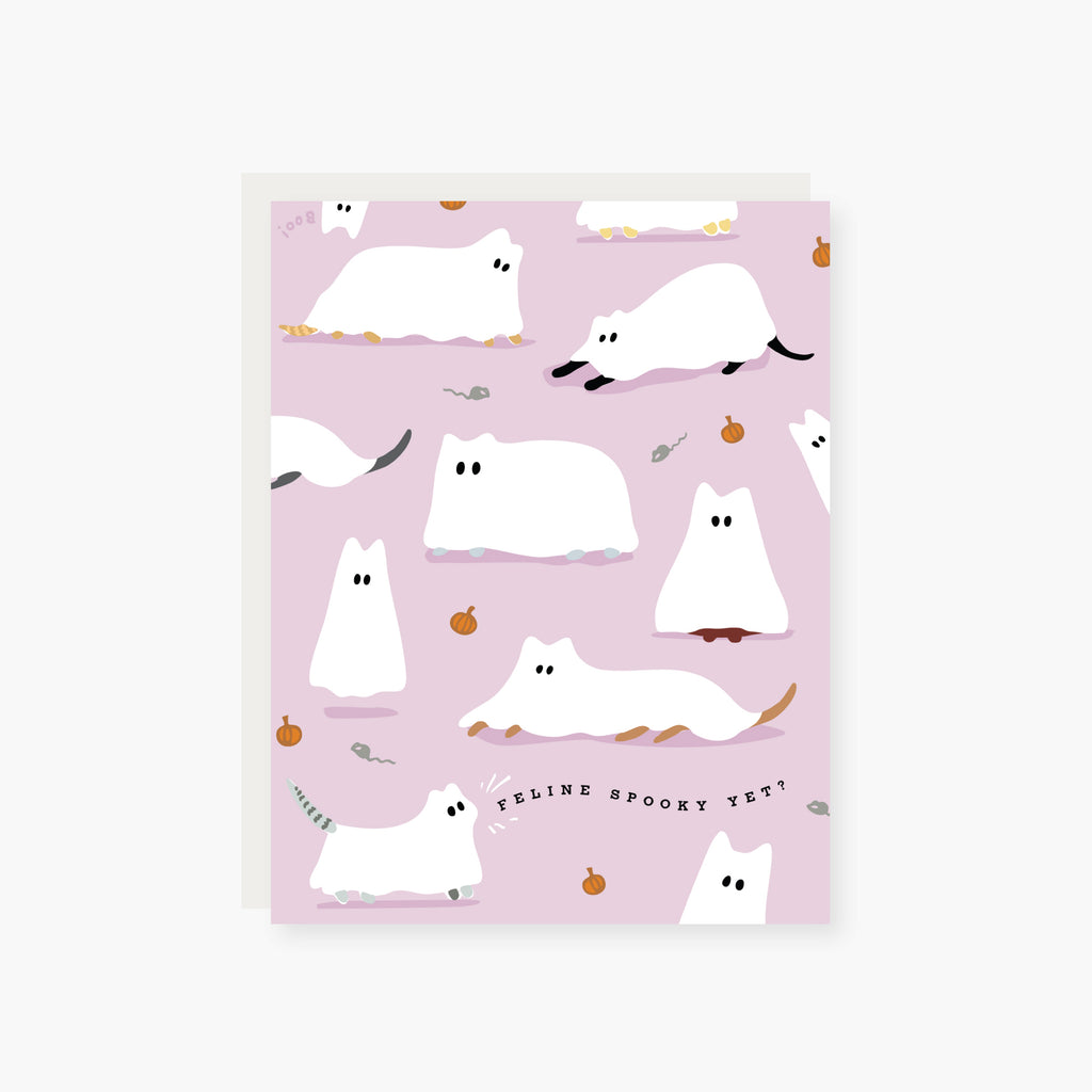 Feline Spooky Halloween Card