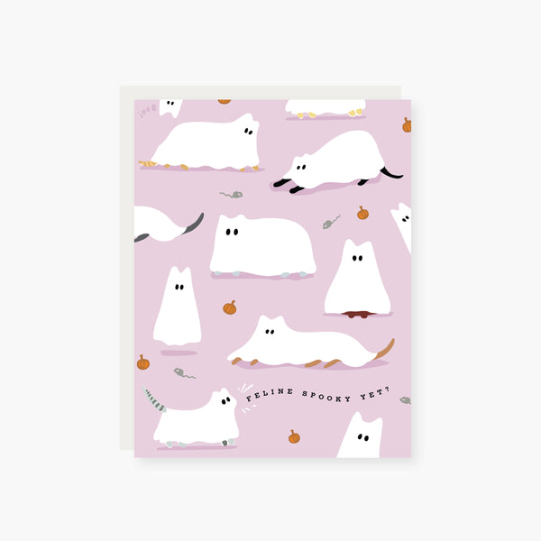 Feline Spooky Halloween Card
