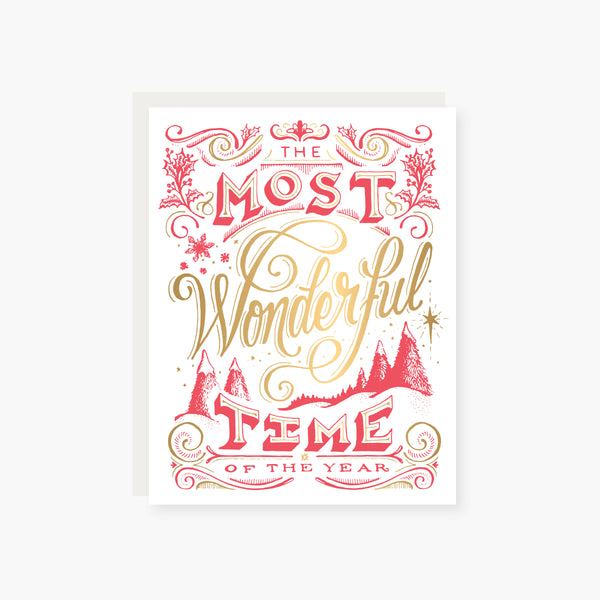 most wonderful time of the year holiday card