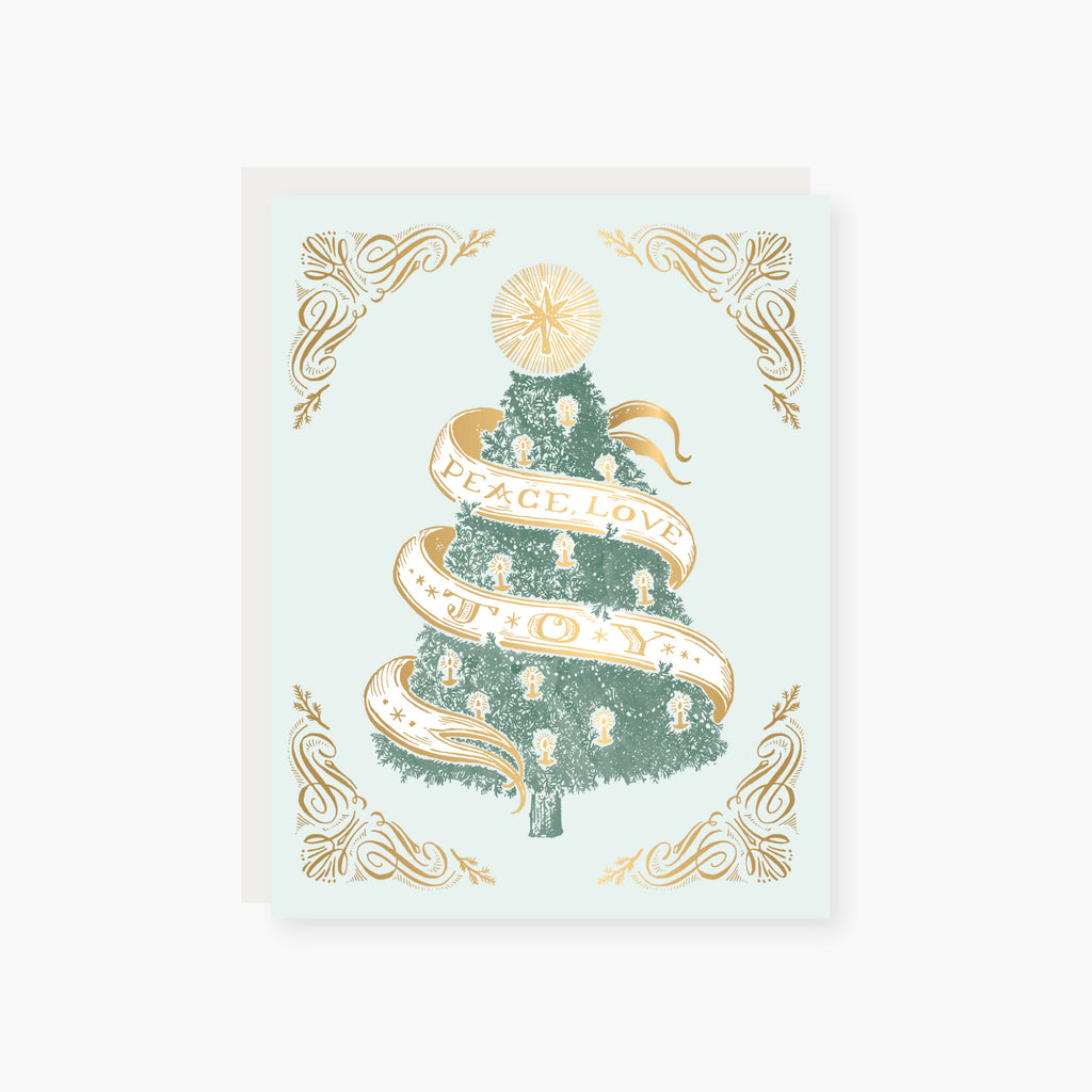 vintage christmas holiday card