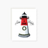 season's greetings from the cape nauset lighthouse holiday card