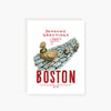 seasons greetings from the boston gardens ducks holiday card