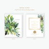watercolor greens merry christmas card