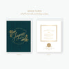 joyous holiday foil card