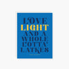 Love Light and a whole lotta' Latkes Hanukkuh greeting card