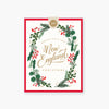 New England Christmas foliage holiday card