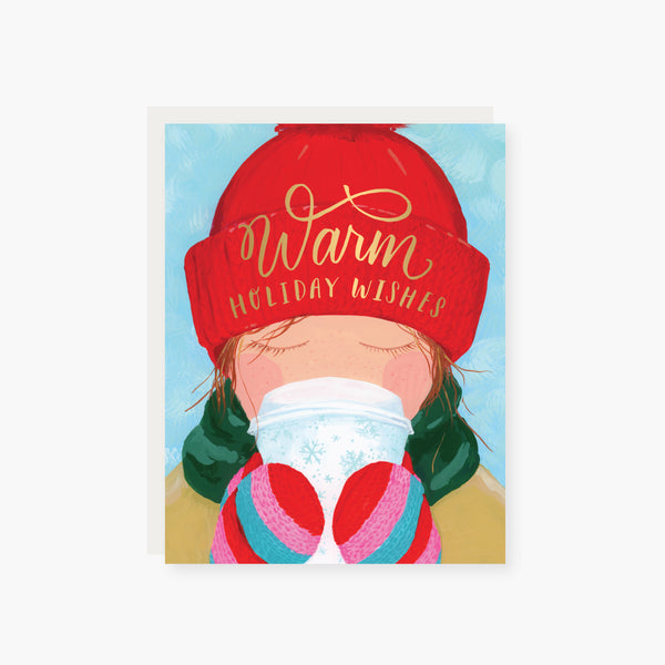 Warm Holiday wishes holiday card