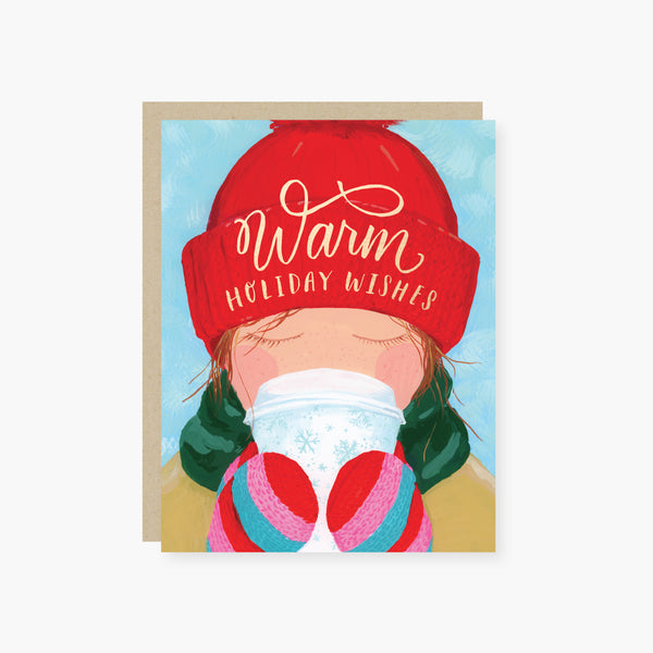 Warm Holiday wishes holiday card