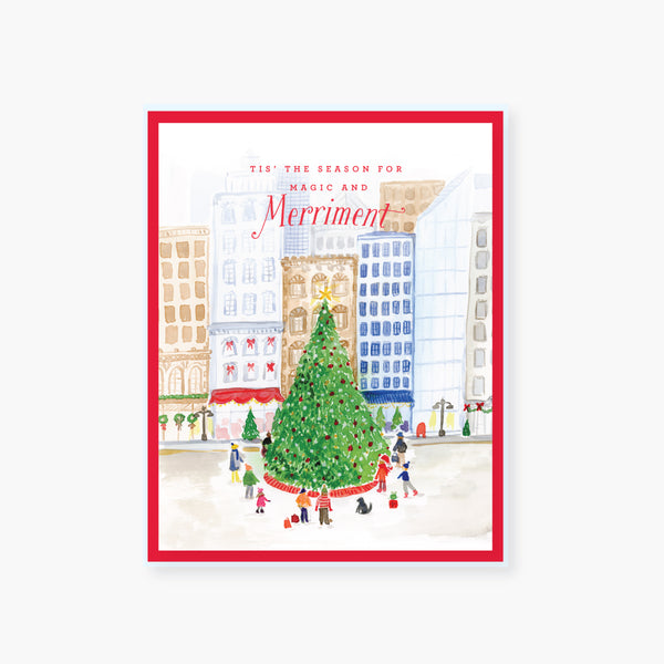 City Tree Holiday Card