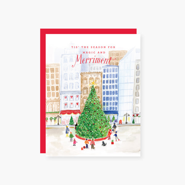 City Tree Holiday Card