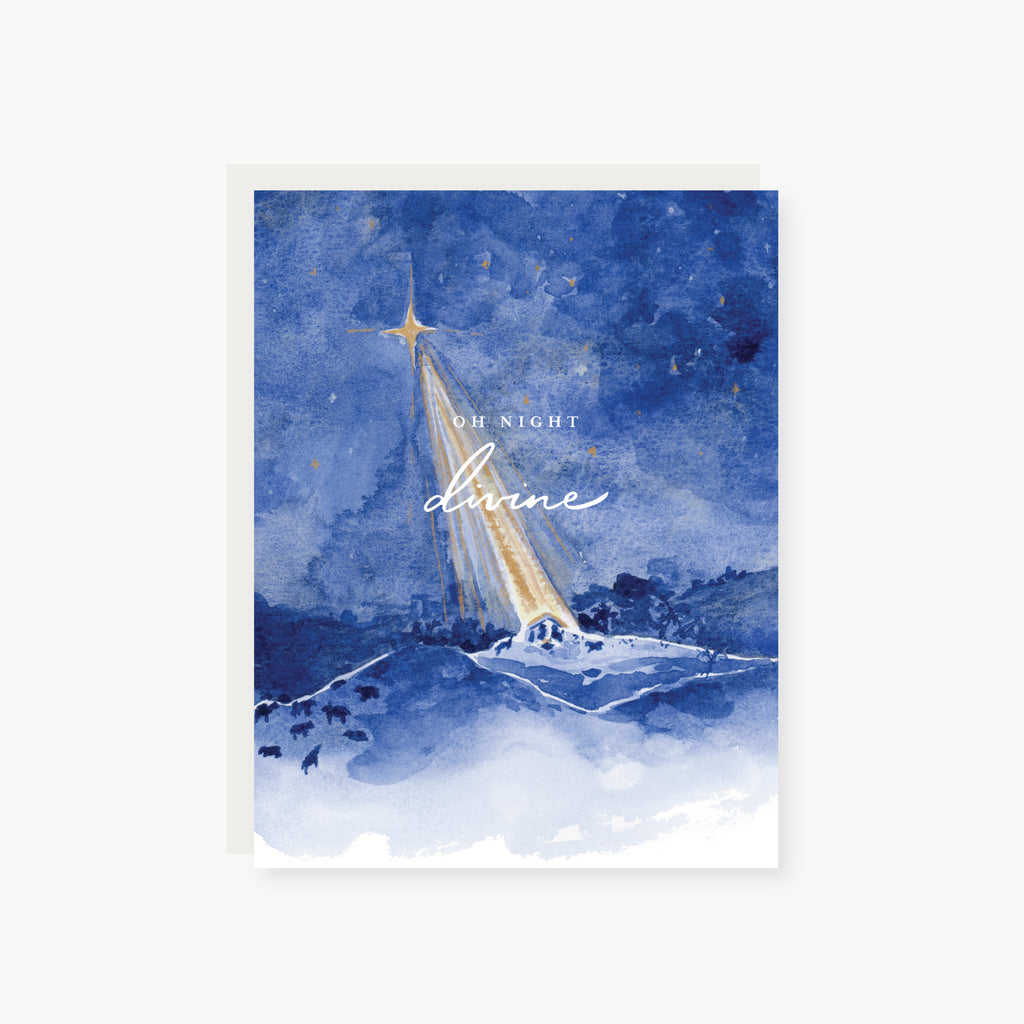 Oh Night Divine Religious Holiday Card