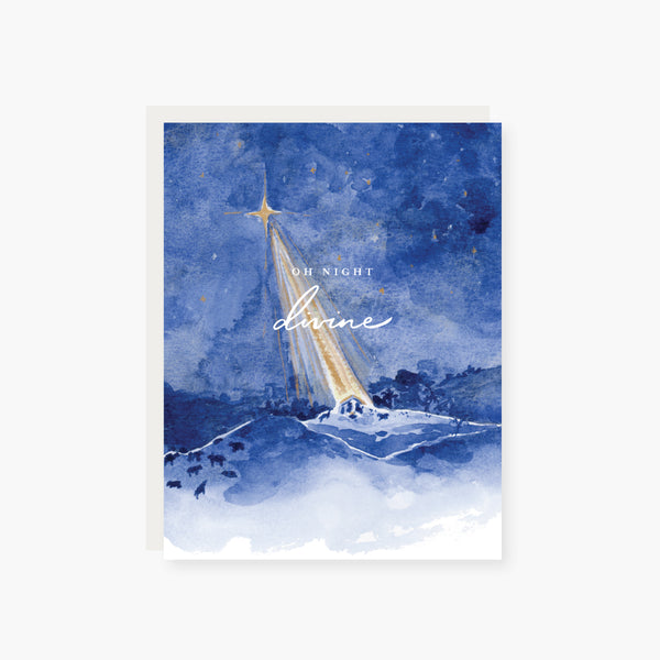 Oh Night Divine Religious Holiday Card