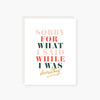 2021 Co. X Holiday Junkie  sorry for what I said holiday greeting card