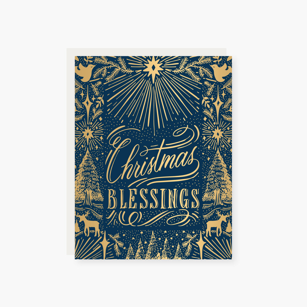 Ornate Blessing Christmas Card