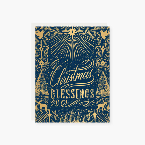Ornate Blessing Christmas Card