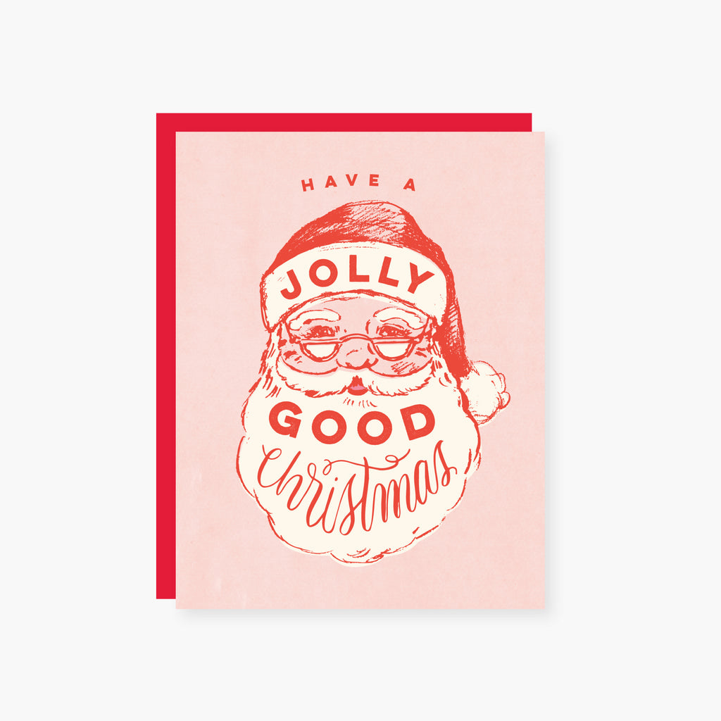 Jolly Good Santa Christmas Card