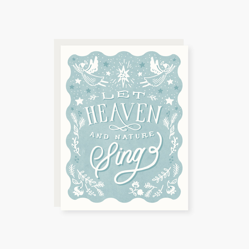 Heaven and Nature Sing Christmas Card