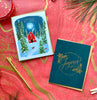 joyous holiday foil card