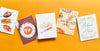 falling leaves thanksgiving card