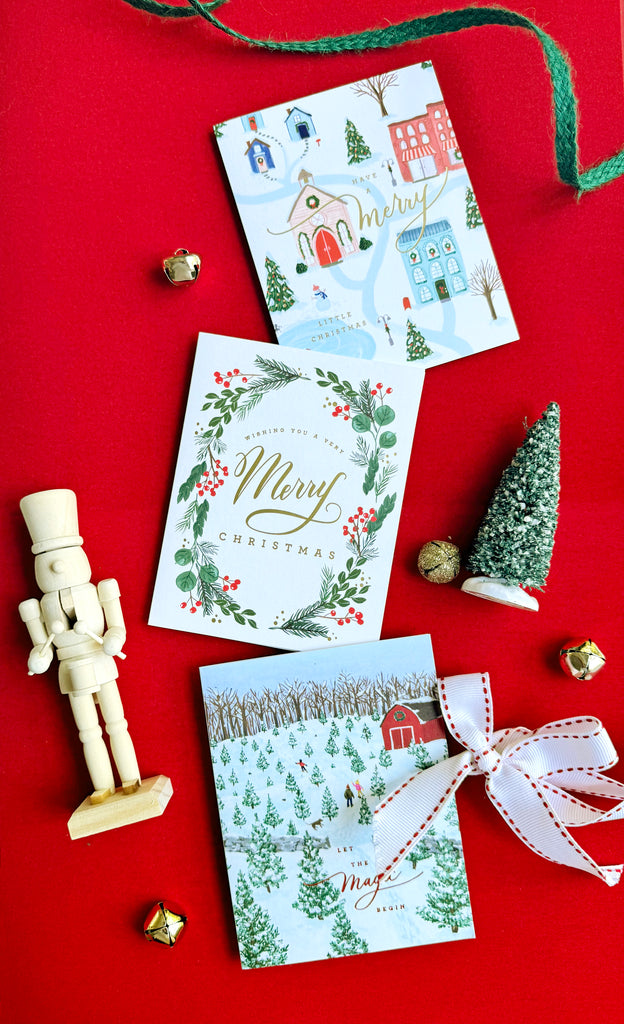 Magical Tree farm holiday card