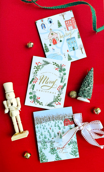 Magical Tree farm holiday card