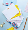 hot pretzel flat notecard set