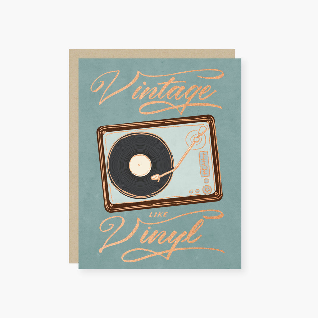 2021 Co. x Holiday Junkie Vintage like Vinyl Birthday Card