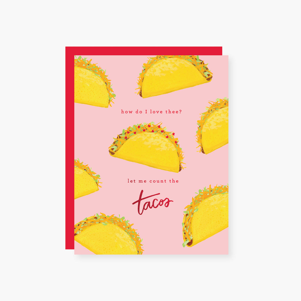 2021 Co. x Holiday Junkie tacos valentine's day card