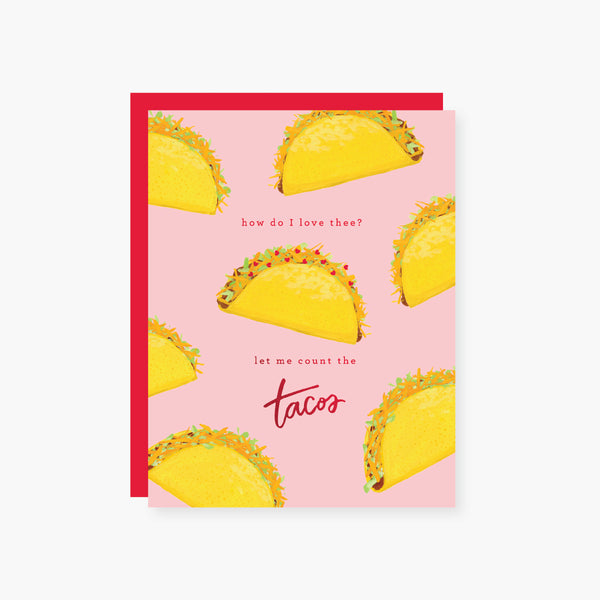 2021 Co. x Holiday Junkie tacos valentine's day card