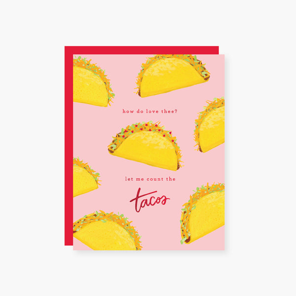 2021 Co. x Holiday Junkie tacos valentine's day card